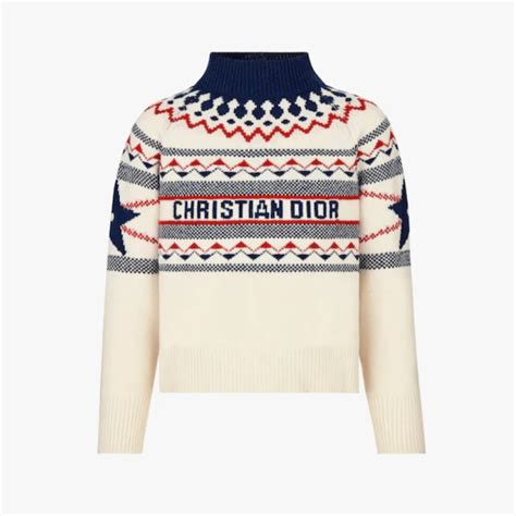 dior stand collar sweater|vintage dior sweater.